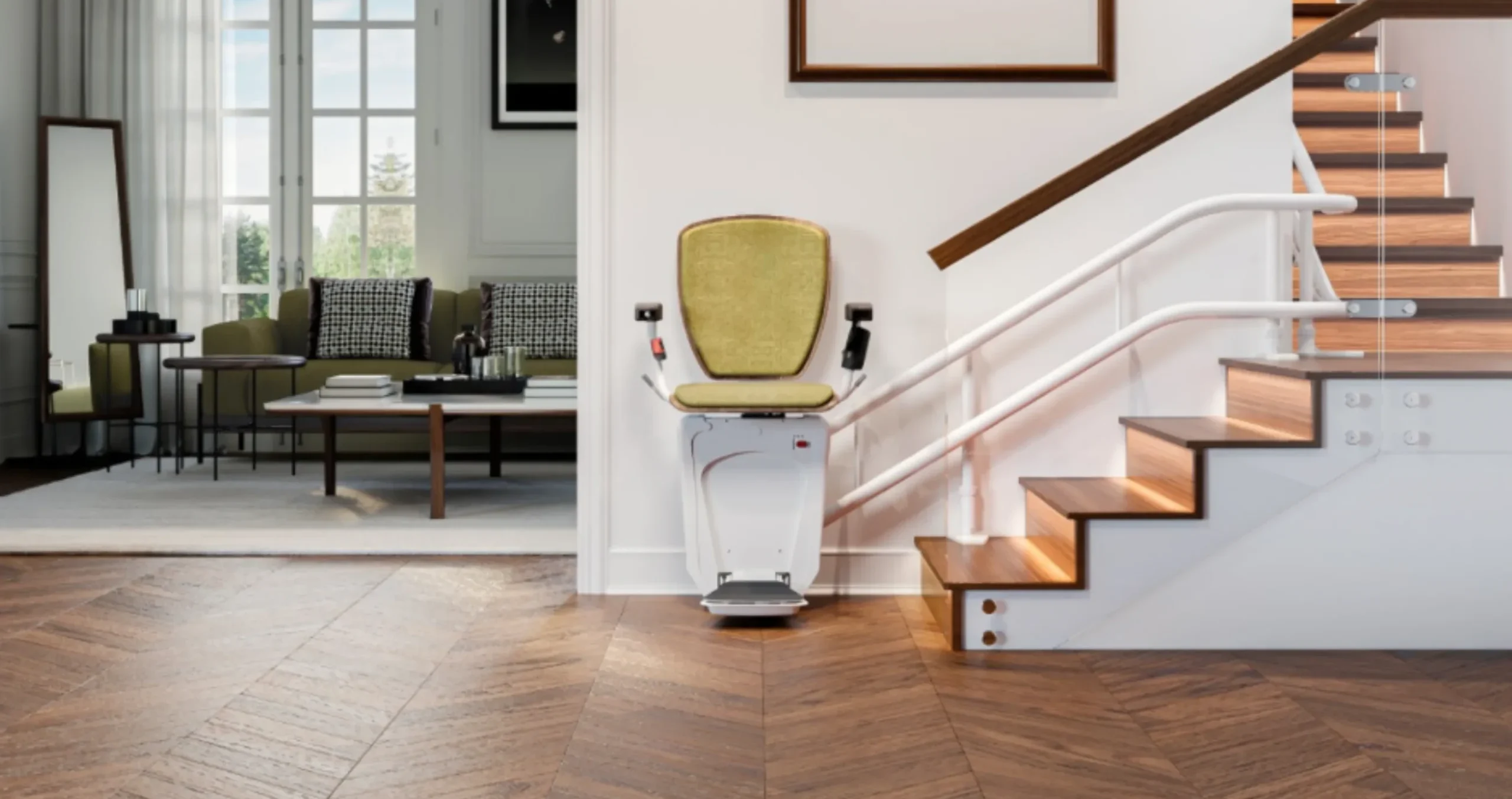 Das Bild zeigt einen Sitzlift.