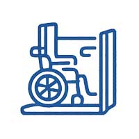 Lift für Rollstuhlfahrer Icon